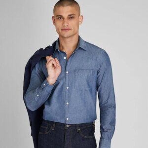 Club Monaco Japanese Selvedge Chambray Shirt, New with Tags